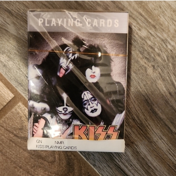 Kiss Other - Kiss Playing Cards - Black and White